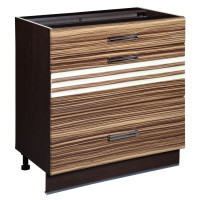 16.92 Стол с 3 ящиками 800 мм (с системой плавного закрывания)