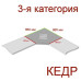 Угловая столешница КЕДР 3-я группа - Цвет: Коричневый гранит 0302/S