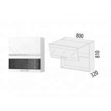 Бьянка 102.81 Шкаф-витрина кухонный (с системой плавного закрывания)