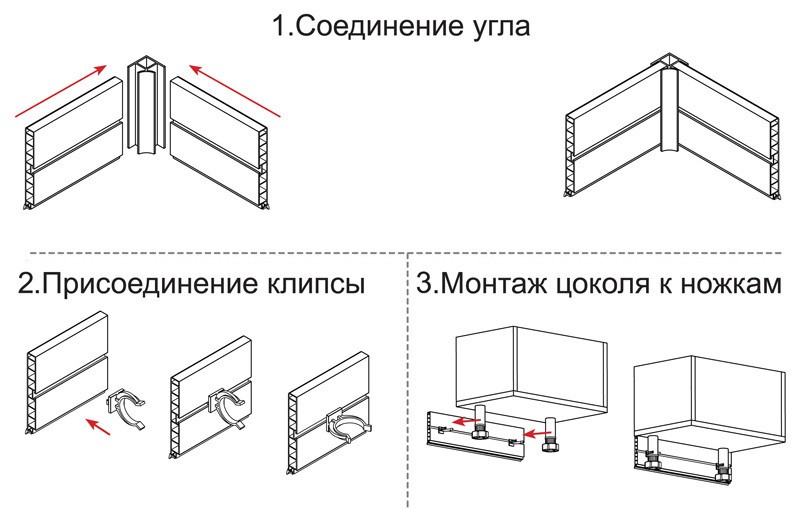 Цокольная планка для кухни 100 мм